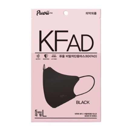 비말차단 마스크 KFAD 대형 검정