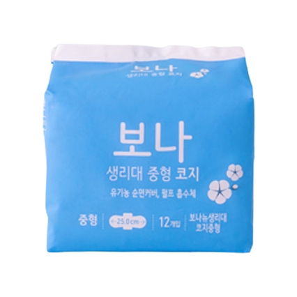 보나 생리대 코지 중형