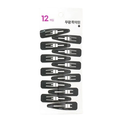 기본 헤어 똑딱핀 무광