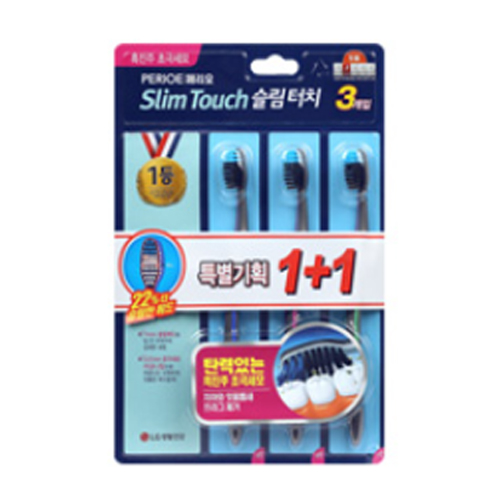 페리오 슬림터치 흑진주 초극세모 칫솔 제품 이미지