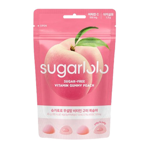 슈가로로 무설탕 비타민 구미 복숭아