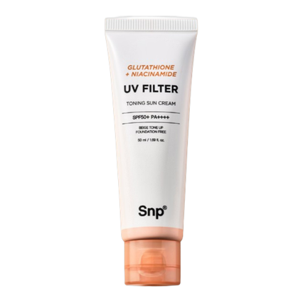 글루타치온 나이아신아마이드 UV 필터 토닝 선 크림 [SPF50+/PA++++]