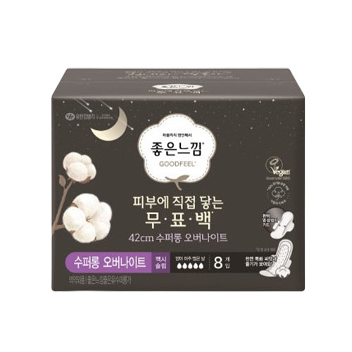 좋은느낌 피부에 직접 닿는 무표백 수퍼롱 오버나이트 제품 이미지