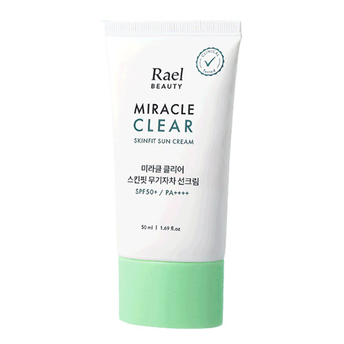 라엘 뷰티 미라클 클리어 스킨핏 무기자차 선크림 [SPF50+/PA++++] 제품 이미지