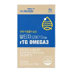 대상웰라이프 브랜드의 제품 알티지 오메가3