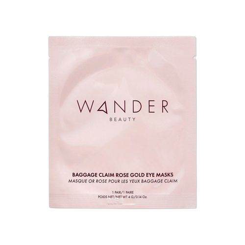 원더 뷰티 브랜드의 제품 배기지 클레임 로즈 골드 아이 마스크