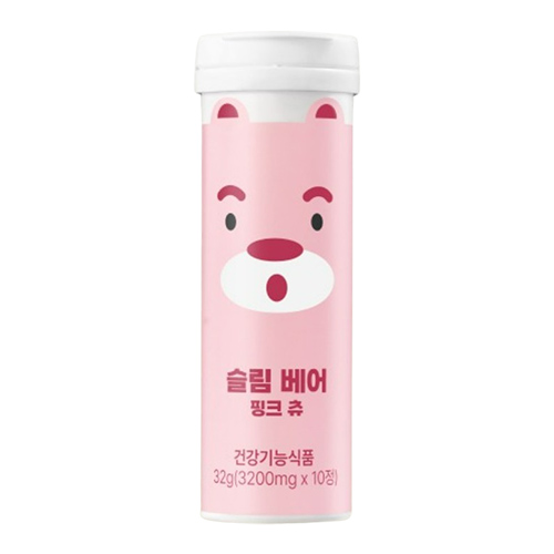 뉴베러 슬림 베어 핑크 츄 제품 이미지