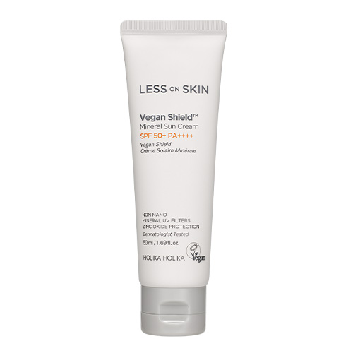 홀리카홀리카 브랜드의 제품 레스온스킨 비건 쉴드 무기자차 선크림 [SPF50+/PA++++]