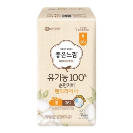 유기농 100% 순면커버 팬티라이너 롱