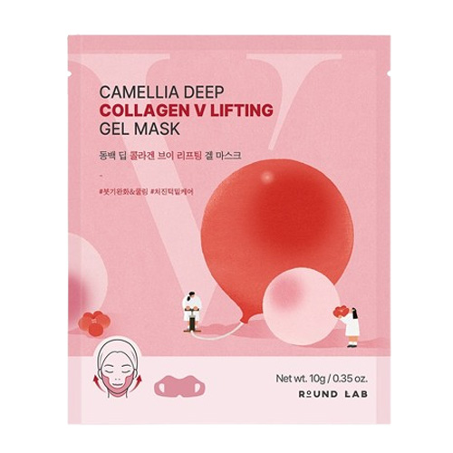 라운드랩 동백 딥 콜라겐 브이 리프팅 겔 마스크 제품 이미지