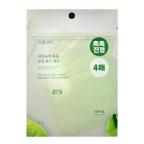 식물나라 어린녹차 촉촉 진정 토너 패드 제품 이미지
