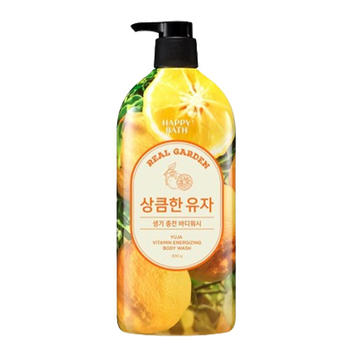 해피바스 리얼가든 유자 비타민 생기 바디워시 제품 이미지