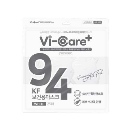 바이케어플러스 KF94 2D 프리미엄 4중 에어핏 마스크 제품 이미지