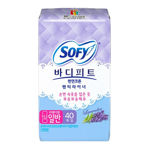 바디피트 천연코튼 팬티라이너 라벤더향 일반