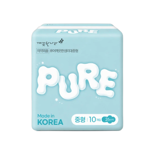 깨끗한나라 퓨어 깨끗한 생리대 중형 제품 이미지