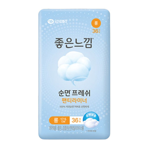 좋은느낌 순면프레쉬 팬티라이너 롱 제품 이미지