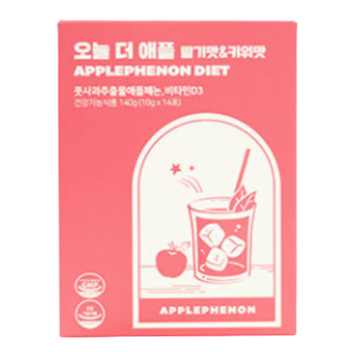 칼로비스 브랜드의 제품 오늘 더 애플 딸기맛 & 키위맛