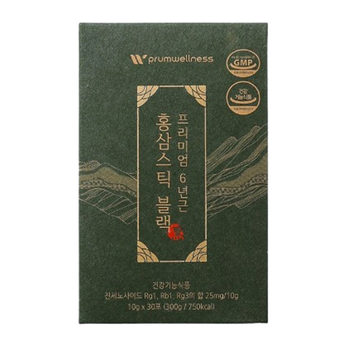 푸름웰니스 프리미엄 6년근 홍삼스틱 블랙 제품 이미지