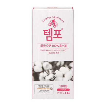 순면 100% 흡수체 템포 오리지널 슈퍼