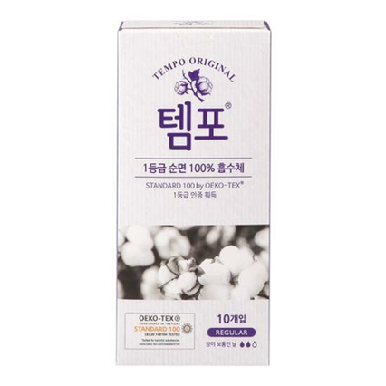 순면 100% 흡수체 템포 오리지널 레귤러