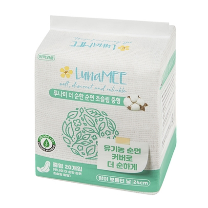 더 순한 순면 초슬림 중형